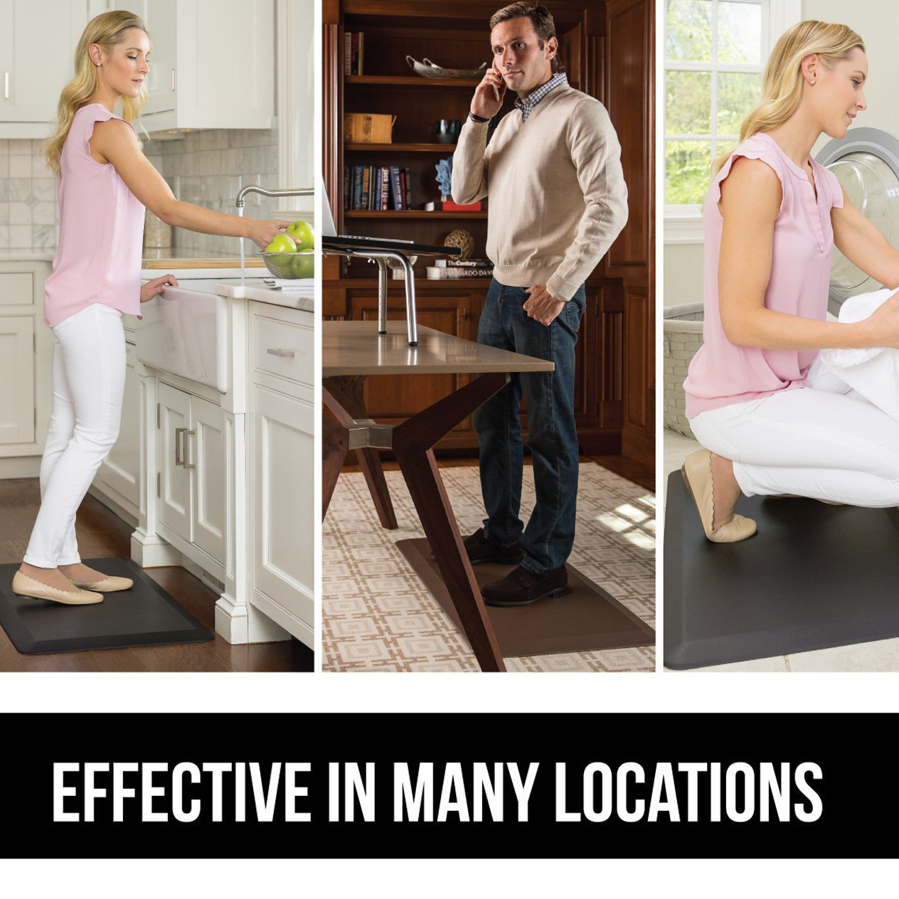 Anti-Fatigue Comfort Mat – Buffalo Mat for Standing Desks – DeskStand, Inc.